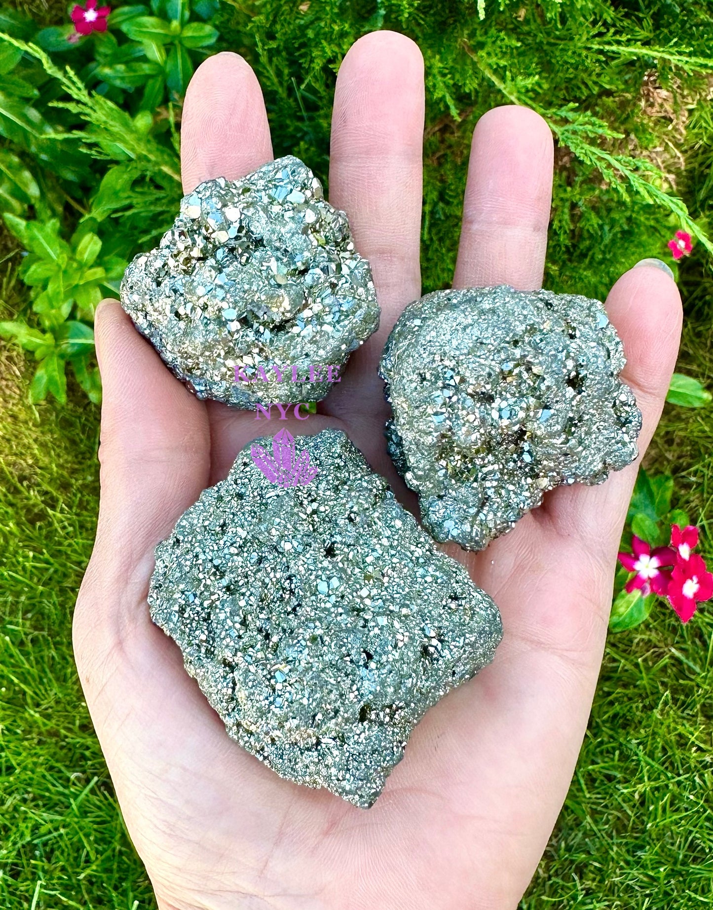 2 lbs Natural Pyrite Raw Crystal