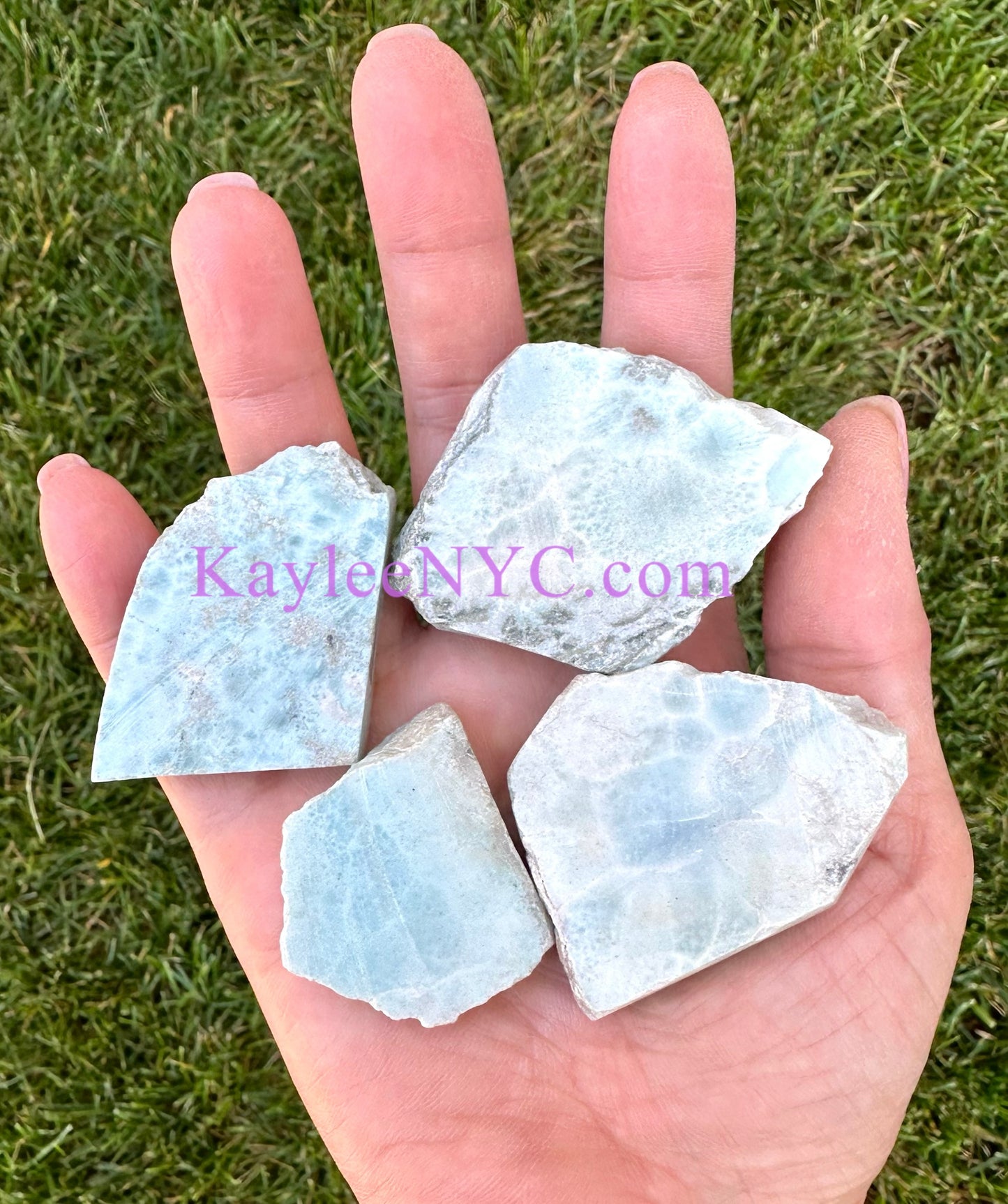 Wholesale Lot 1 lb Natural Larimar Slabs Crystal Healing Energy