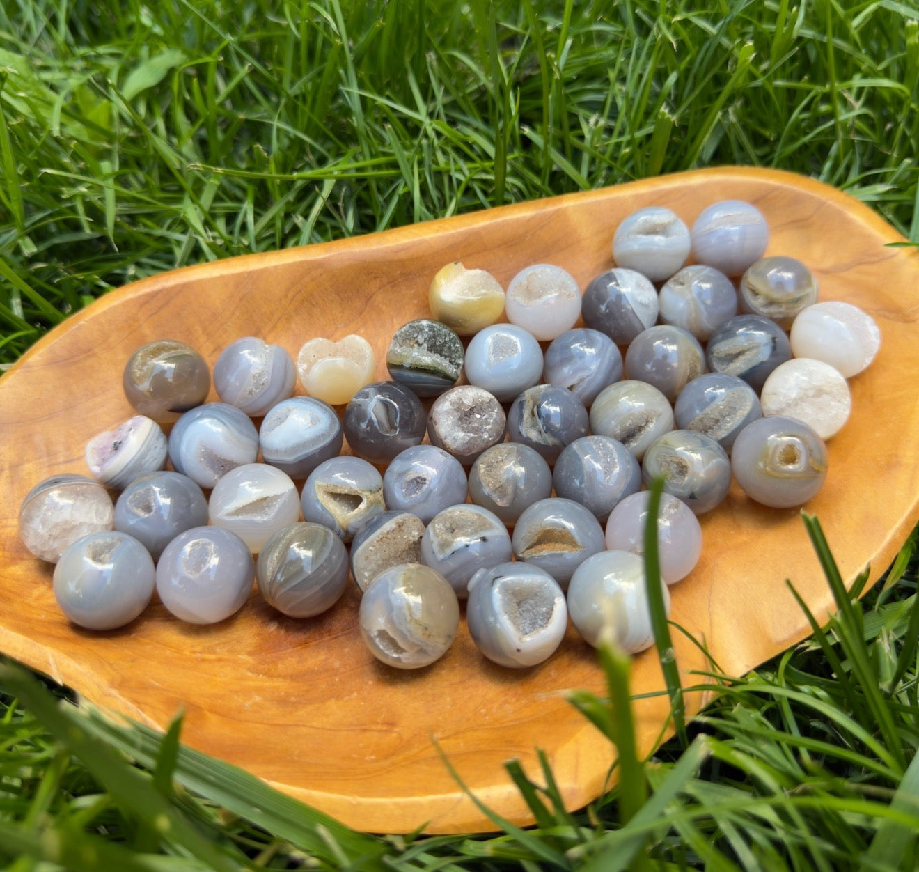 Wholesale Lot – 1 lb Natural Druzy Agate Sphere Crystal Balls Healing Energy