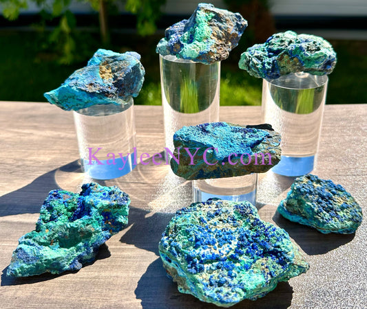 2 lbs Natural Azurite Chrysocolla Crystal healing energy