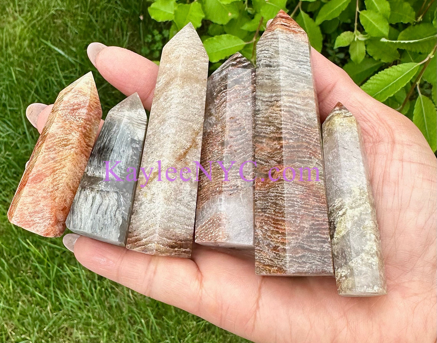 1 lb Natural Thousand Layer Phantom Quartz Obelisk Tower