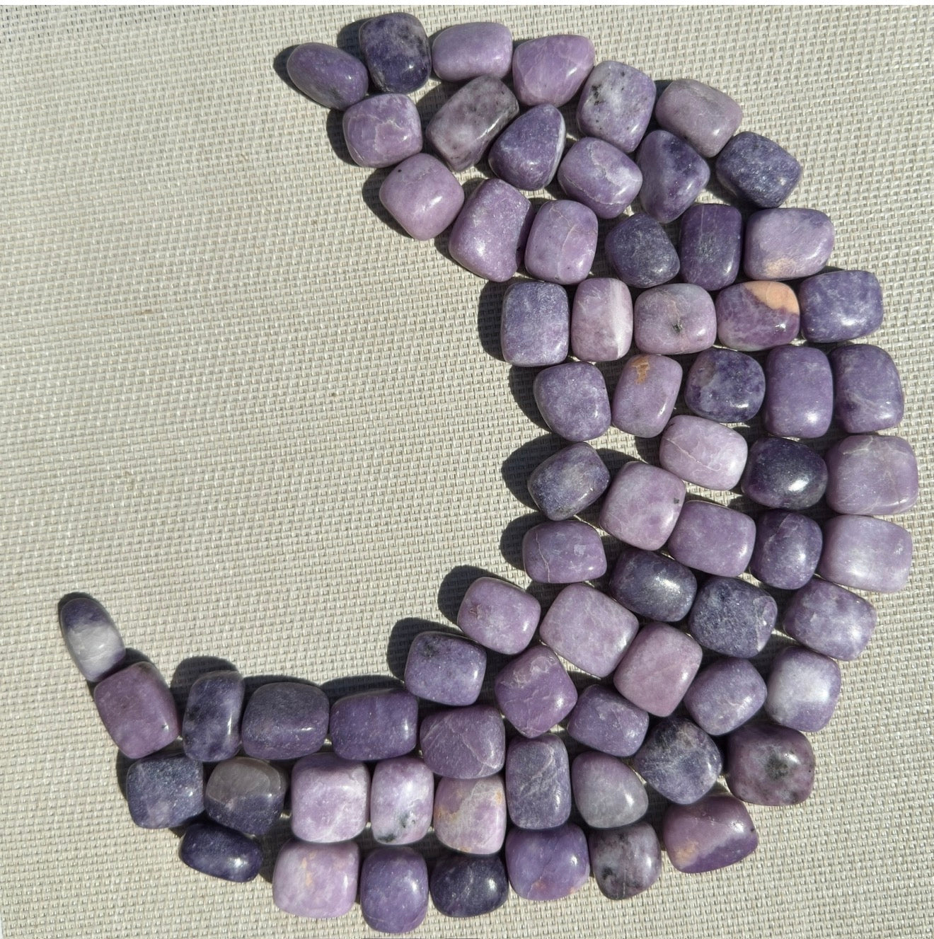 Wholesale Lot – 2 lbs Natural Lepidolite Tumbled Crystals – Nice Quality