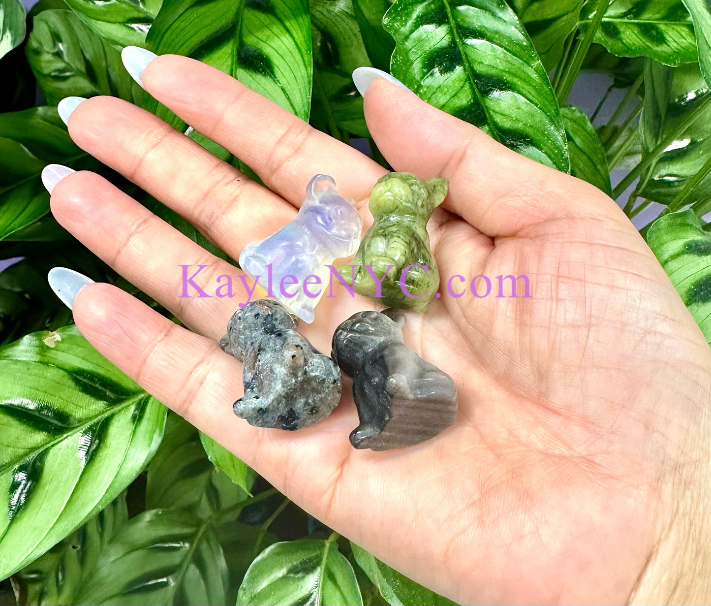 12 PCs 3cm Crystal Dog Healing Energy