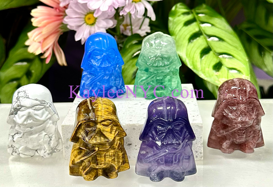 Wholesale Lot 6 PCs mix Crystal Darth Vader Crystal Healing Energy