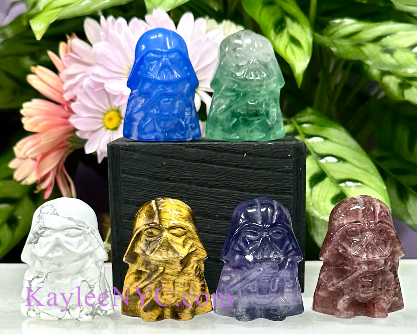 Wholesale Lot 6 PCs mix Crystal Darth Vader Crystal Healing Energy