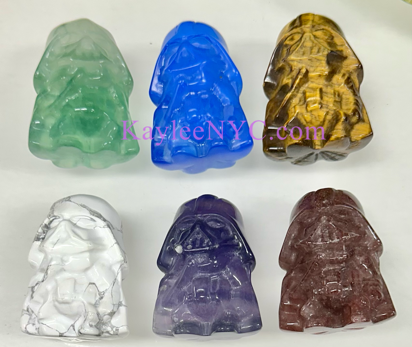 Wholesale Lot 6 PCs mix Crystal Darth Vader Crystal Healing Energy