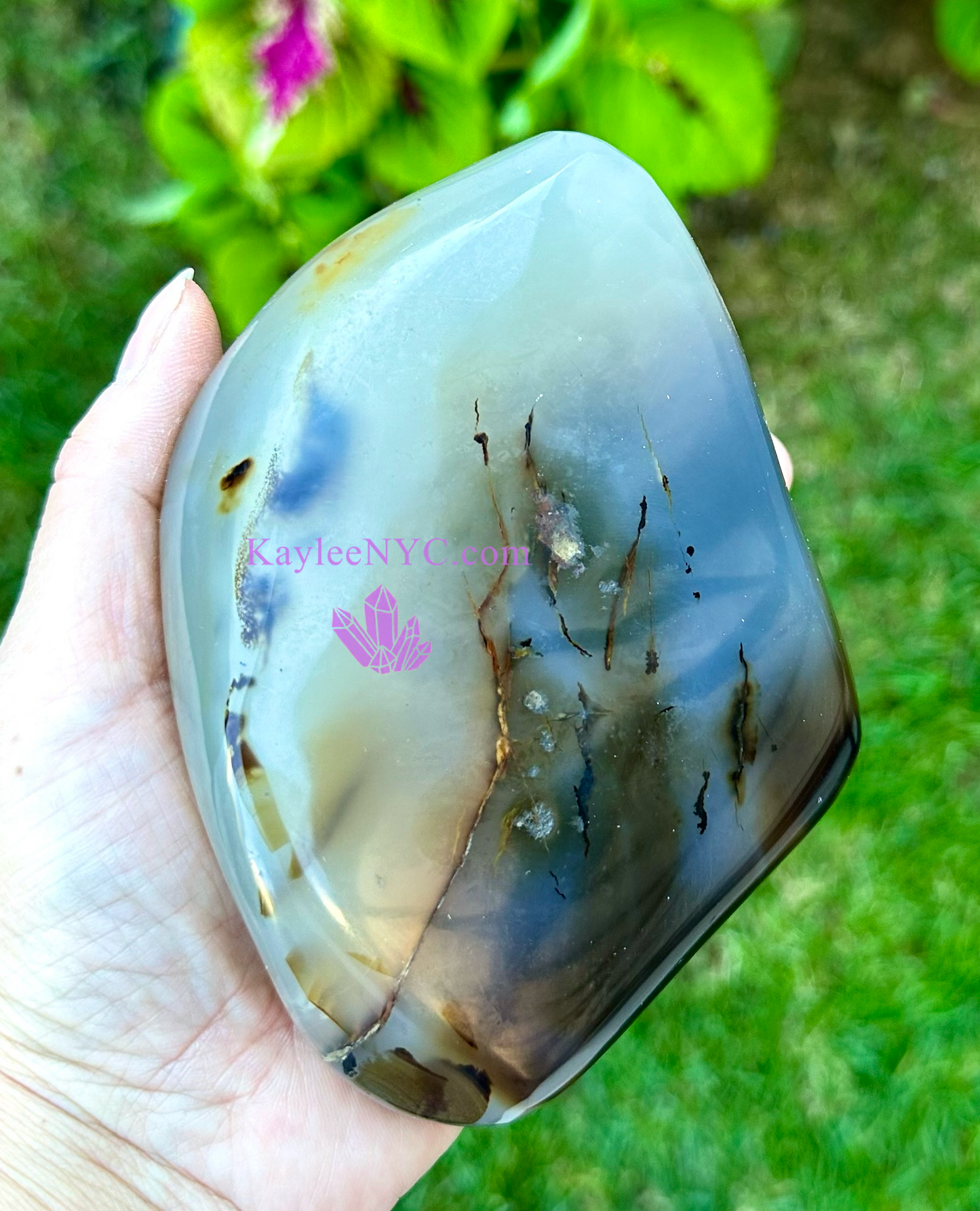 5-6 PCs Natural Dendritic Agate Freeform Crystals