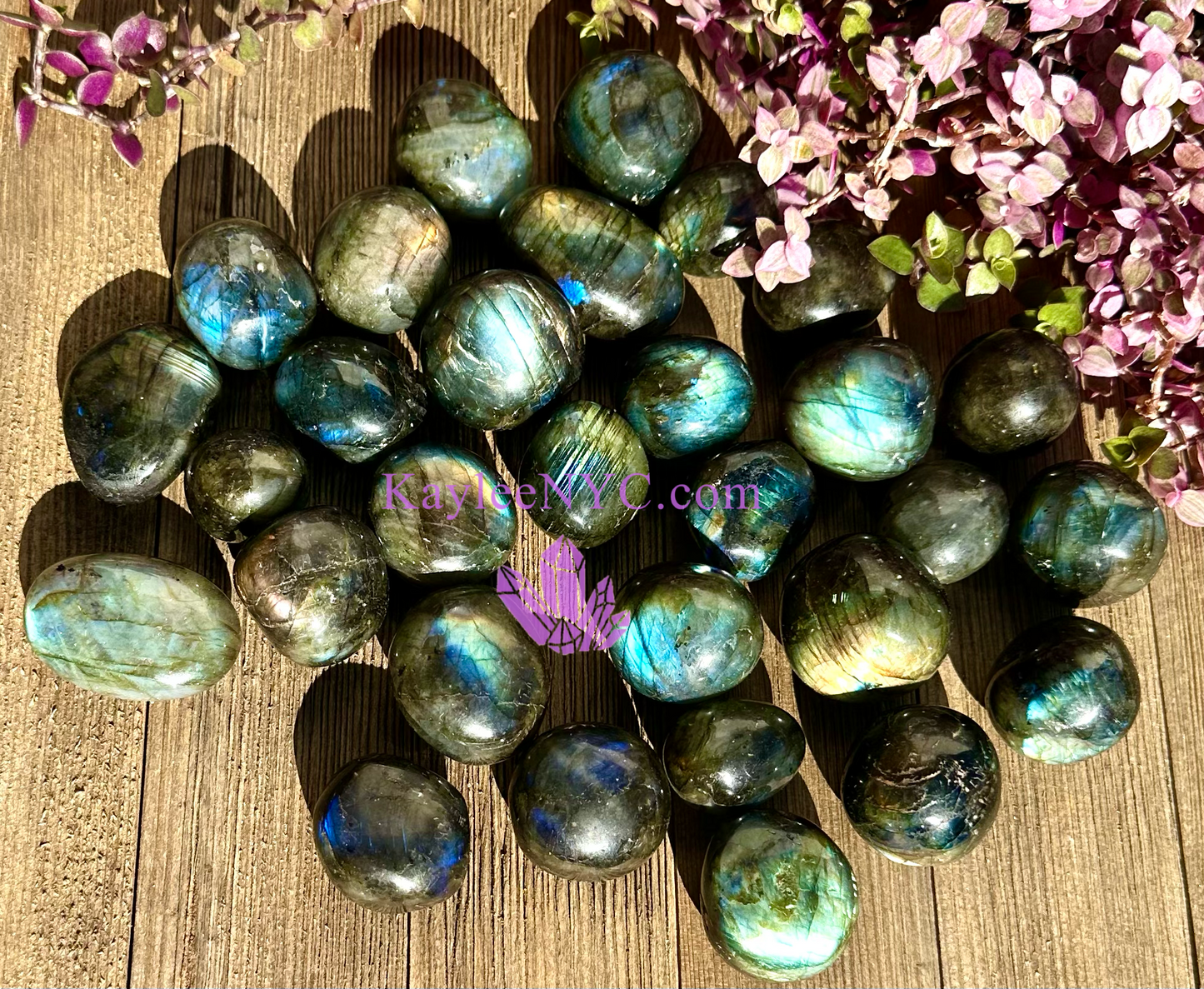 Wholesale Lot 2 Lbs Natural Labradorite Tumble Healing Energy Nice Quality