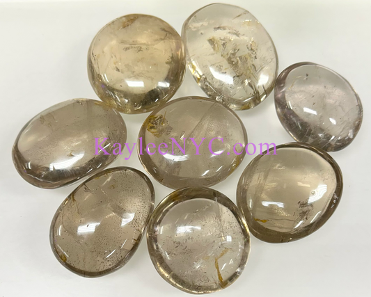 Wholesale 2 Lb Lot Natural Smoky Quartz Palm Stones Crystal Natural Energy