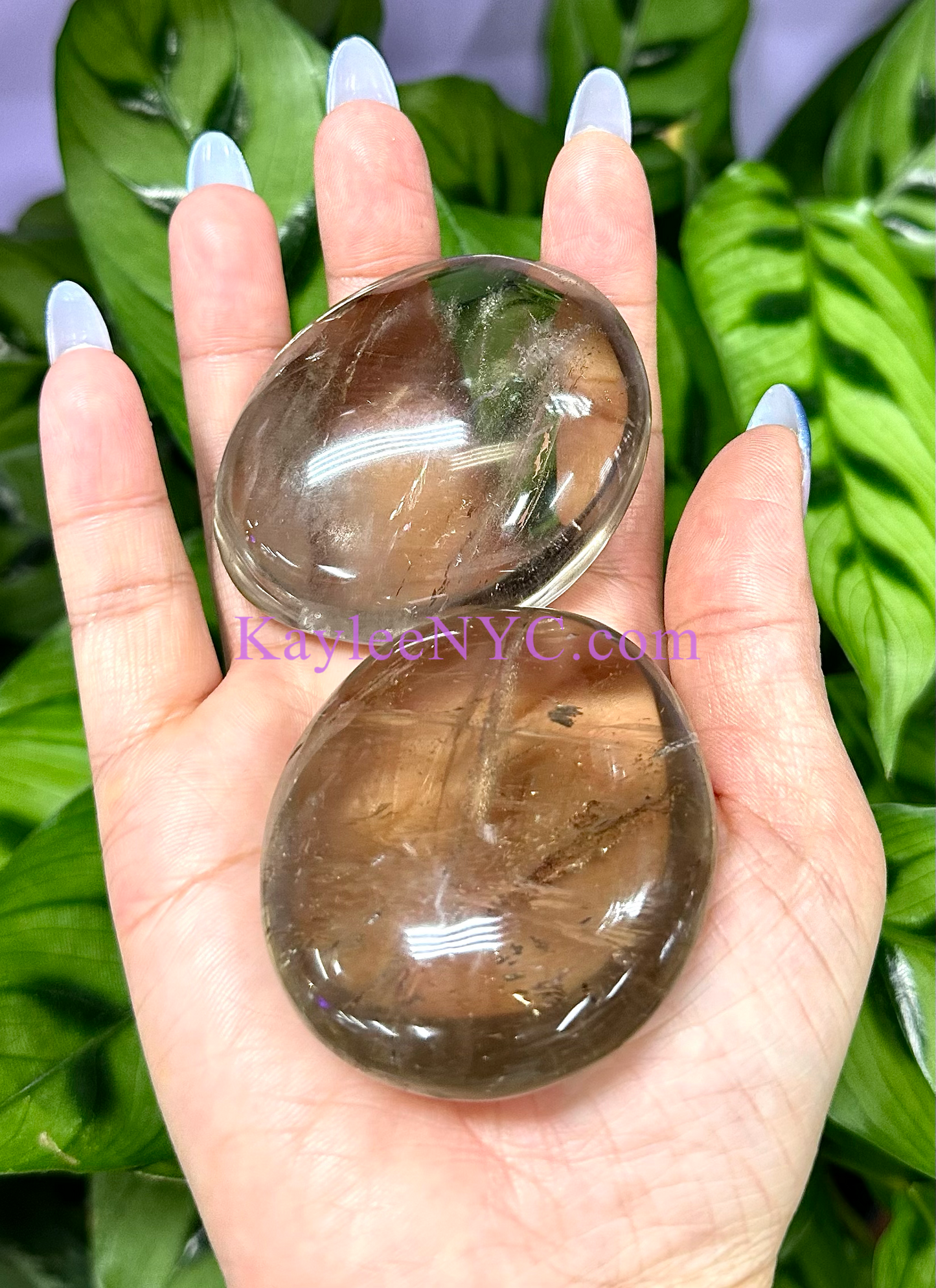 Wholesale 2 Lb Lot Natural Smoky Quartz Palm Stones Crystal Natural Energy