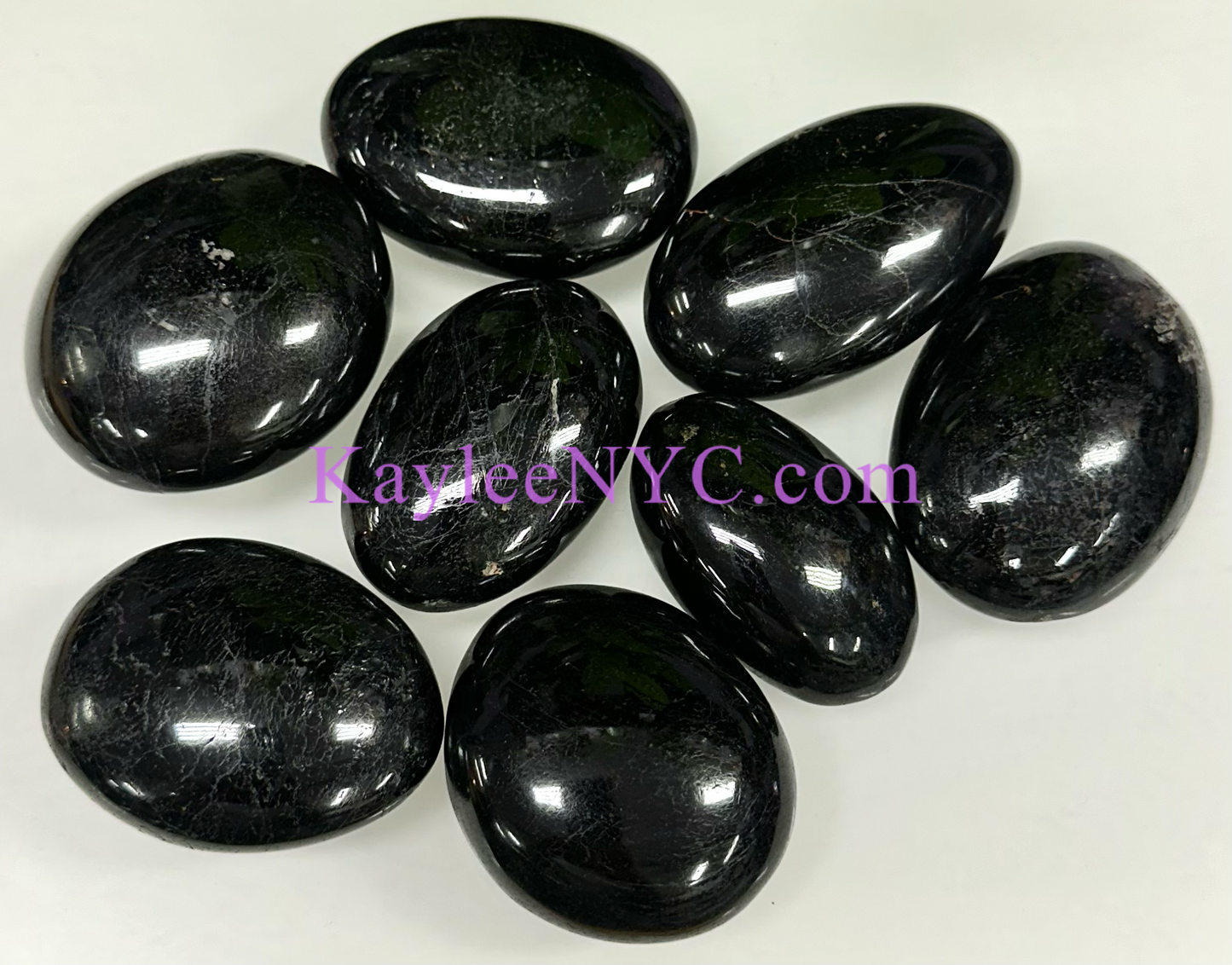 Wholesale 2 Lb Lot Natural Black Tourmaline Palm Stones Crystal Natural Energy