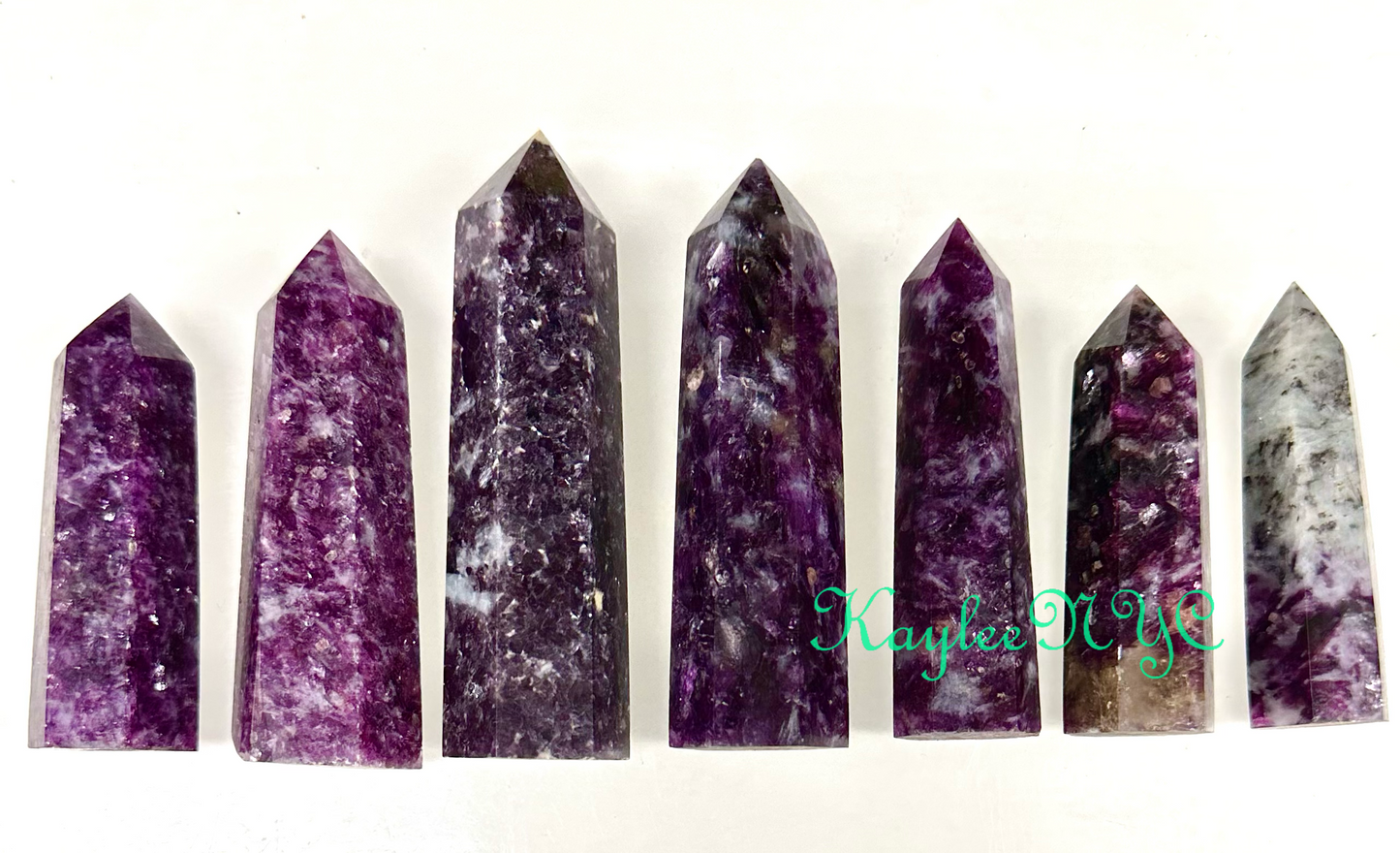 Wholesale Lot 1 lb Natural Lepidolite Mica Obelisk Tower Point Crystal Healing