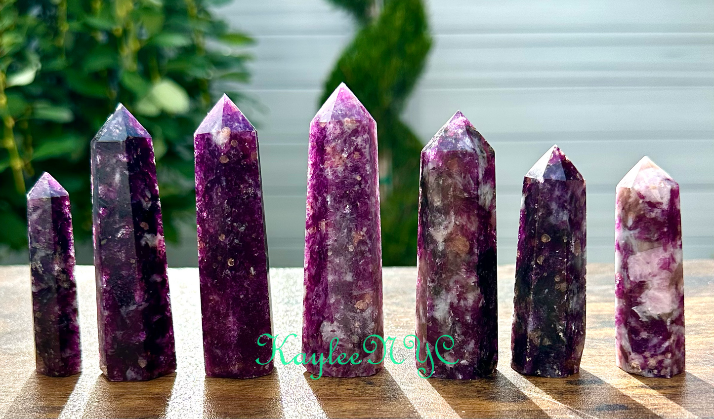 Wholesale Lot 1 lb Natural Lepidolite Mica Obelisk Tower Point Crystal Healing