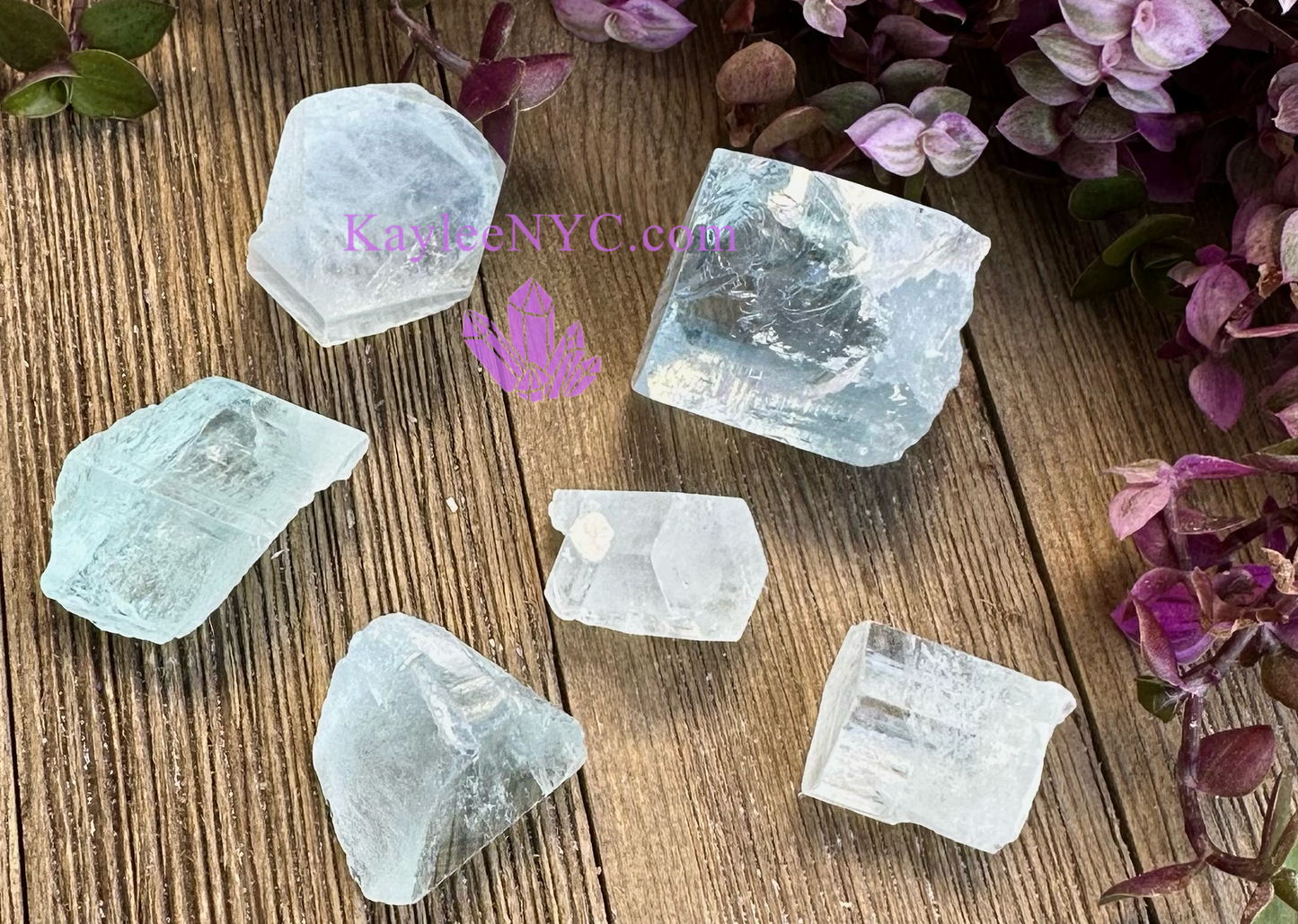 Wholesale Lot 6 pcs Natural Aquamarine Raw .20 lb Crystal Energy