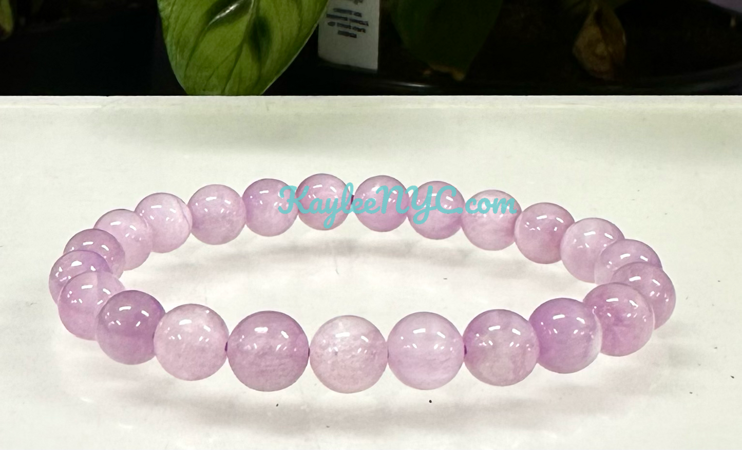 Wholesale 6 Pcs Natural Kunzite 8.4-9mm 7.5” Crystal Bracelet Healing Energy