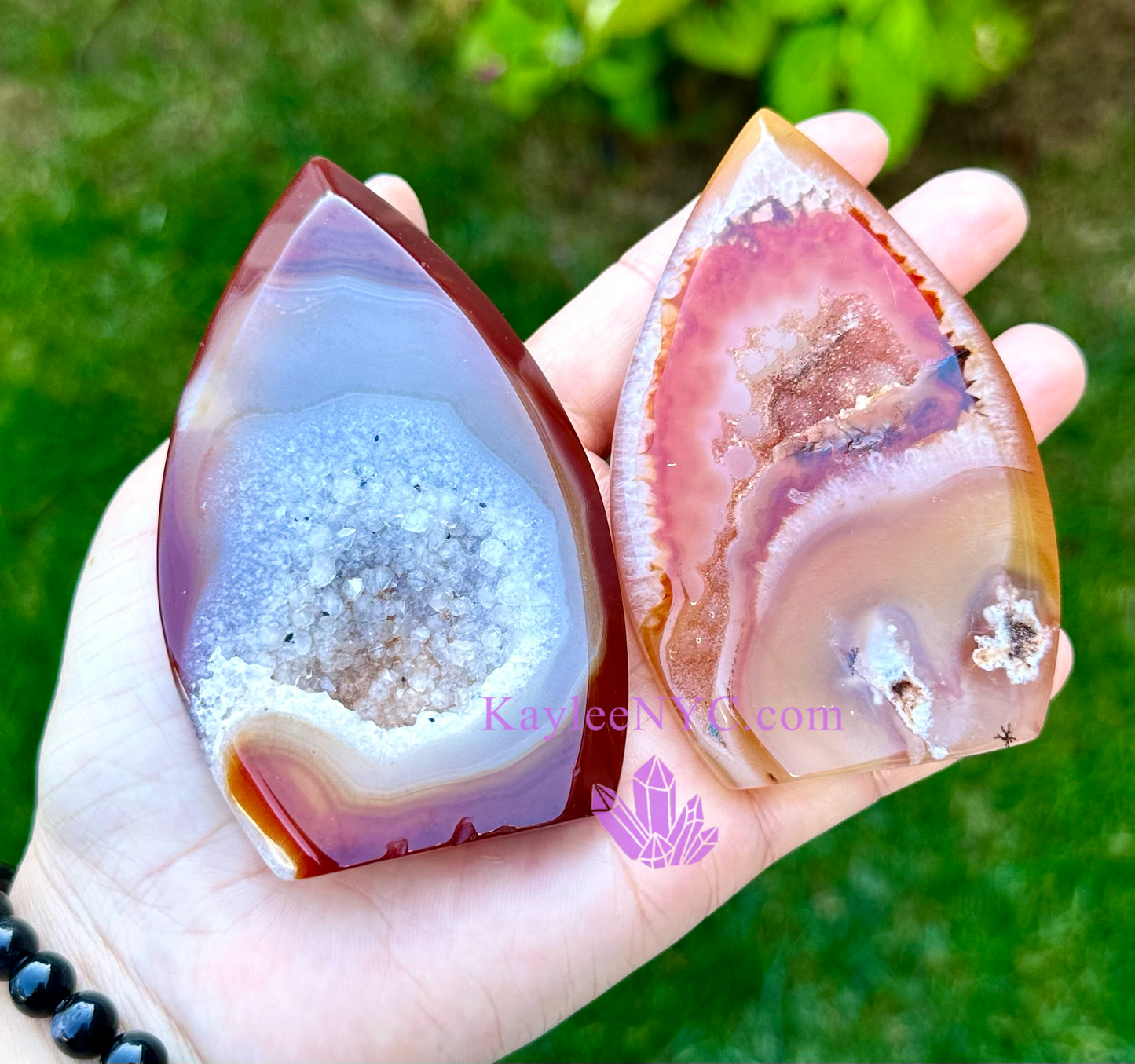 5-6 PCs Natural Carnelian Druzy Freeform