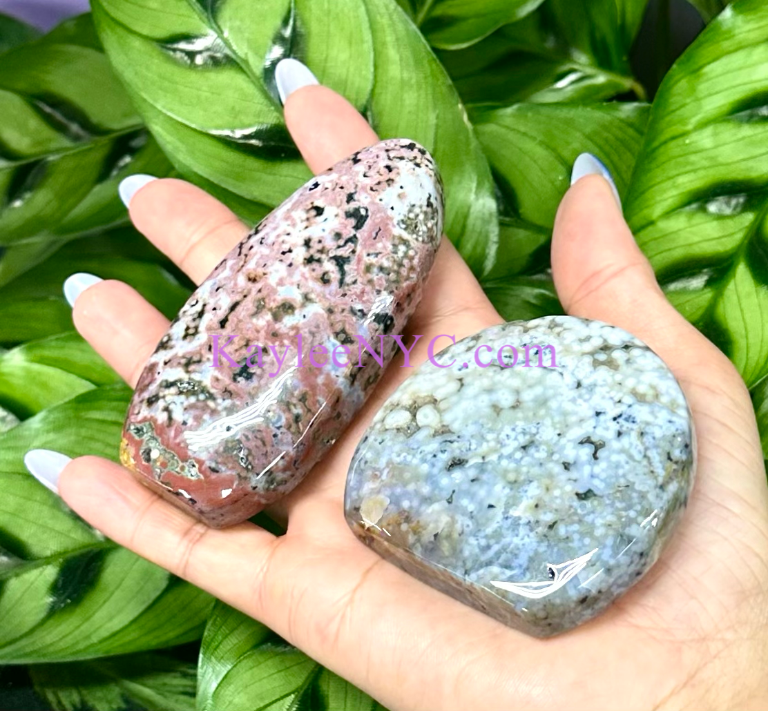 5 PCs Natural Ocean Jasper Freeform