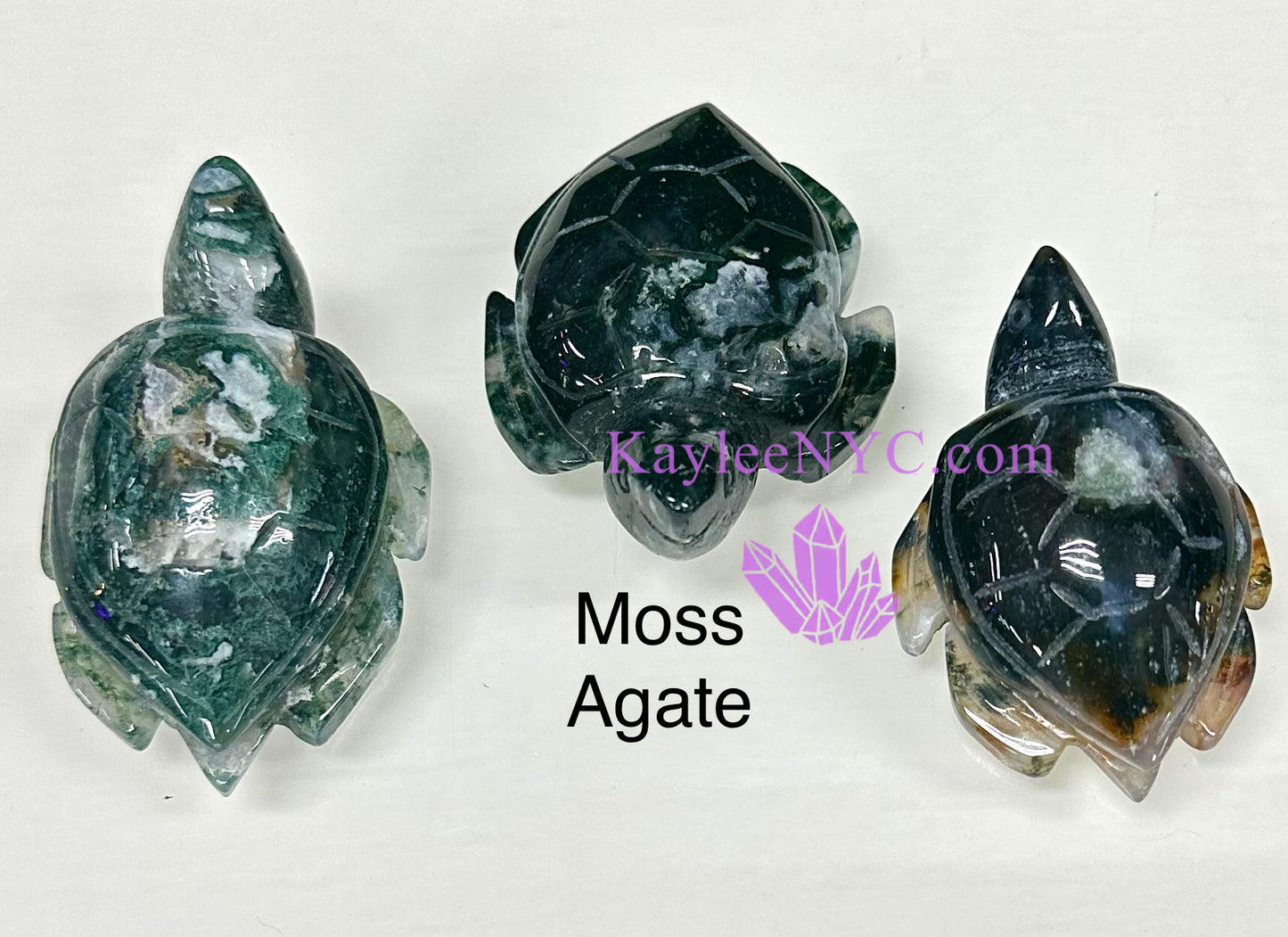 5 PCs 2.5” Natural Crystal Turtle