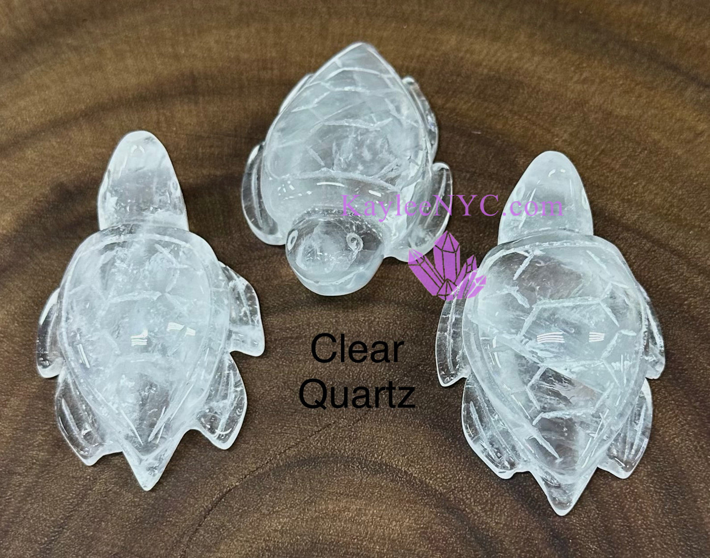 5 PCs 2.5” Natural Crystal Turtle