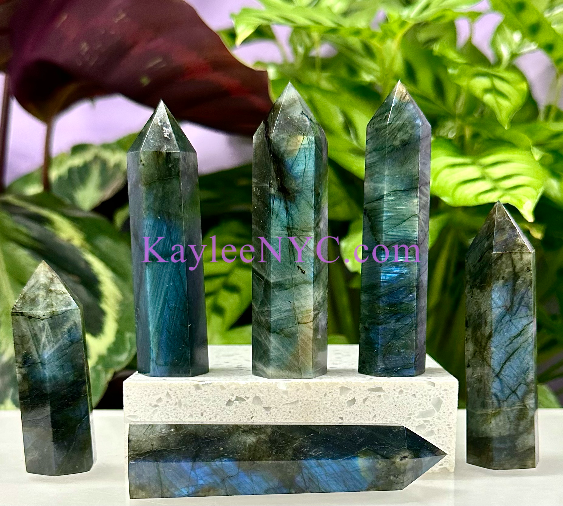 Wholesale Lot 1 Lb Natural Labradorite Obelisk Point Crystal Natural E ...