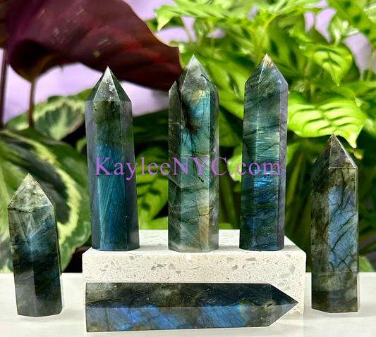 Wholesale Lot 1 Lb Natural Labradorite Obelisk Point Crystal Natural Energy