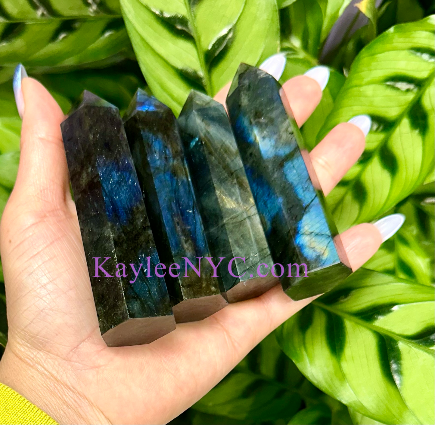 Wholesale Lot 1 Lb Natural Labradorite Obelisk Point Crystal Natural Energy