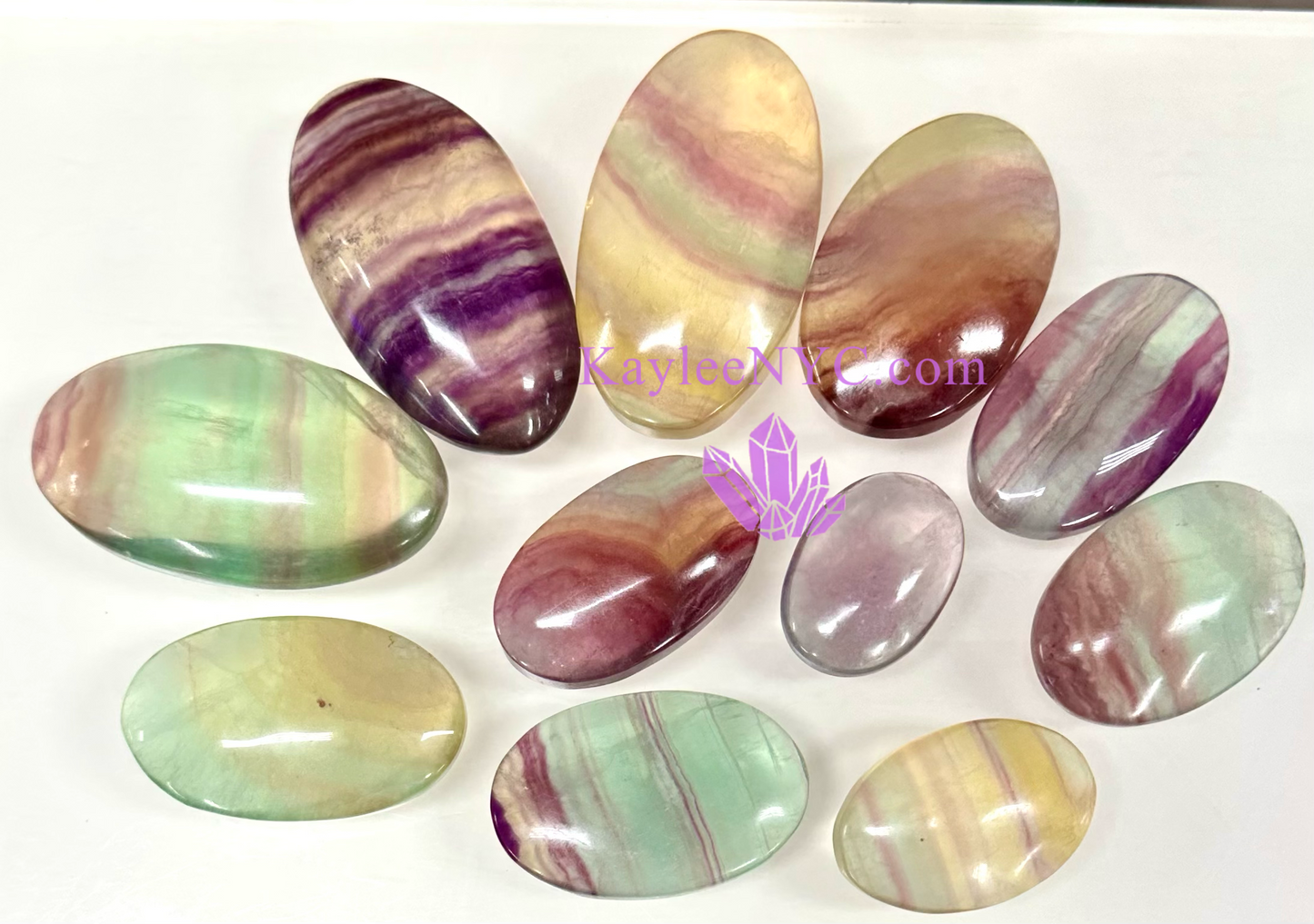 Wholesale 2 Lb Lot Natural Candy Fluorite Palm Stones Crystal Energy