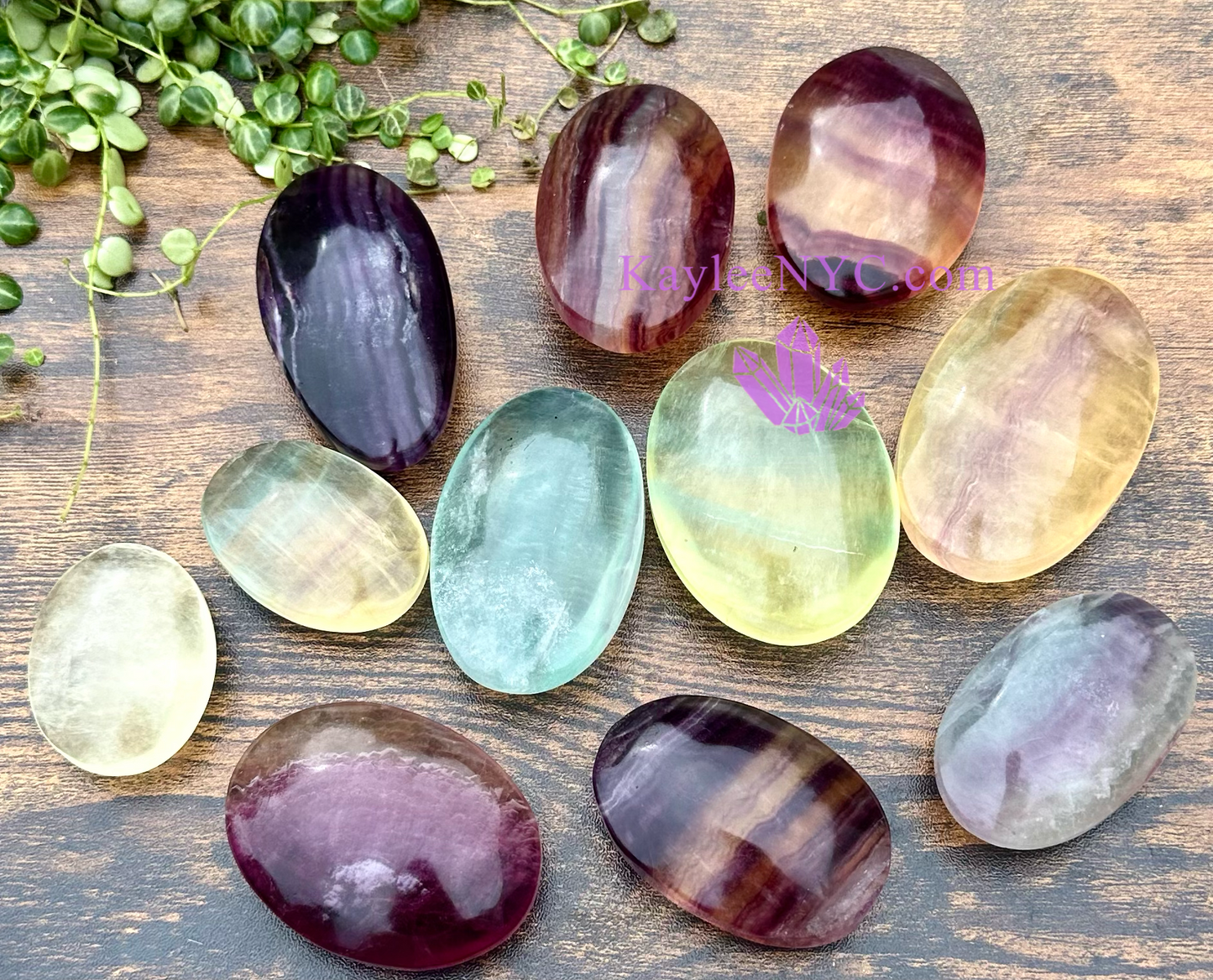 Wholesale 2 Lb Lot Natural Candy Fluorite Palm Stones Crystal Energy