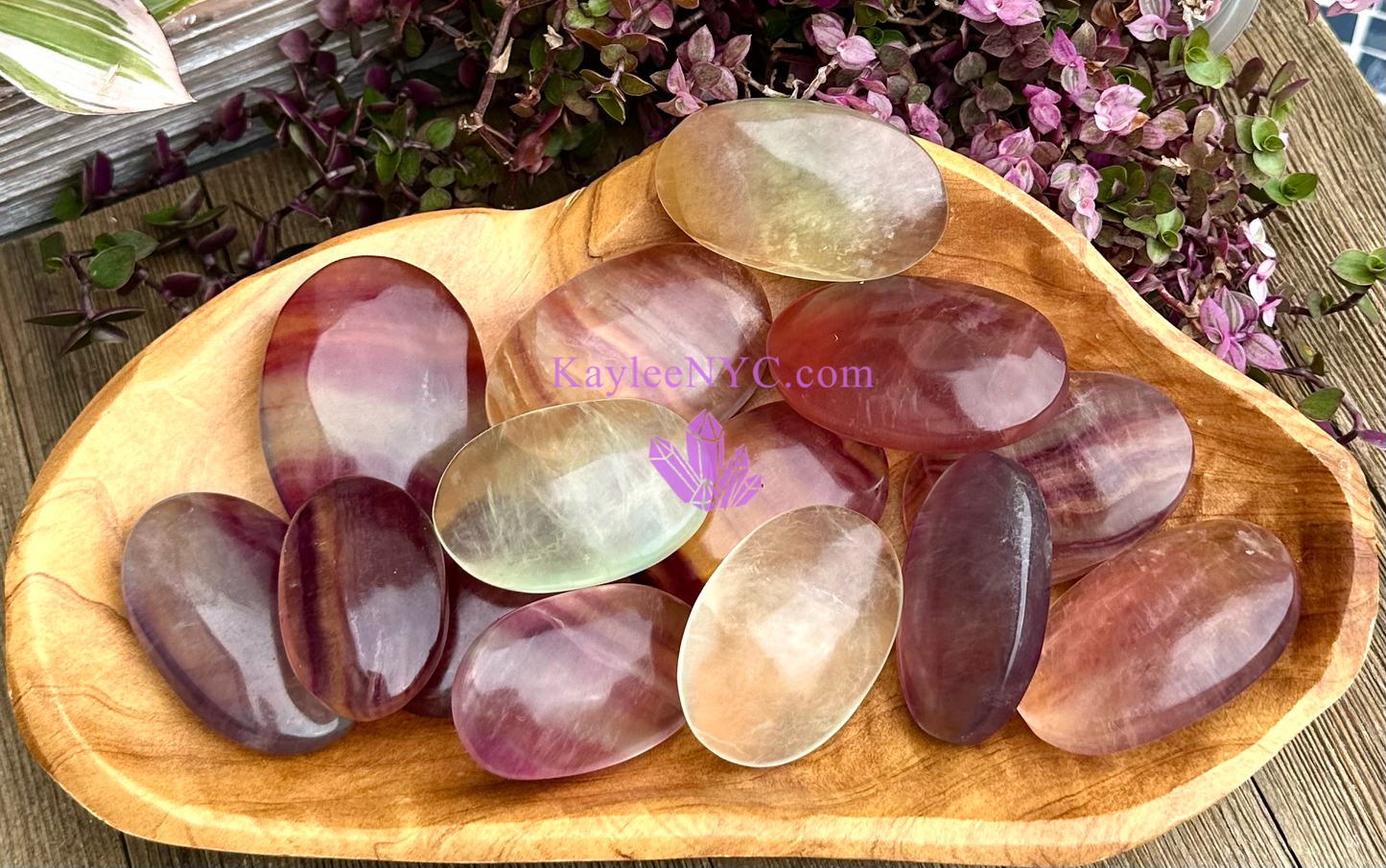 Wholesale 2 Lb Lot Natural Candy Fluorite Palm Stones Crystal Energy