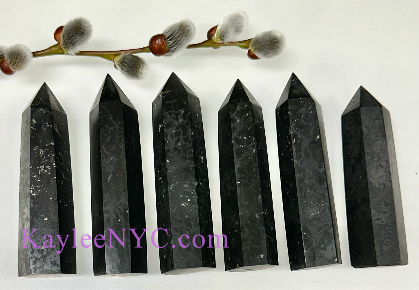 Wholesale Lot 1 Lb Natural Shungite Obelisk Tower Point Crystal Energy