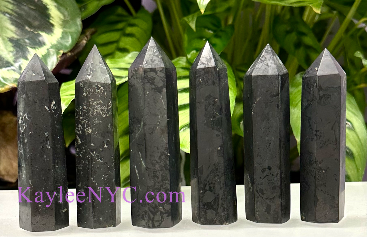 Wholesale Lot 1 Lb Natural Shungite Obelisk Tower Point Crystal Energy