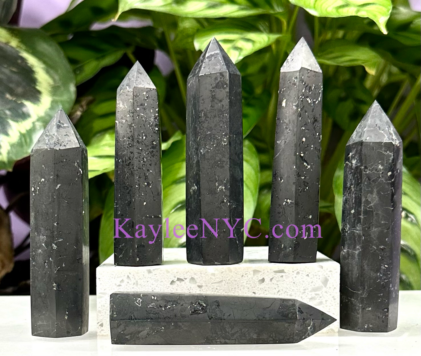 Wholesale Lot 1 Lb Natural Shungite Obelisk Tower Point Crystal Energy