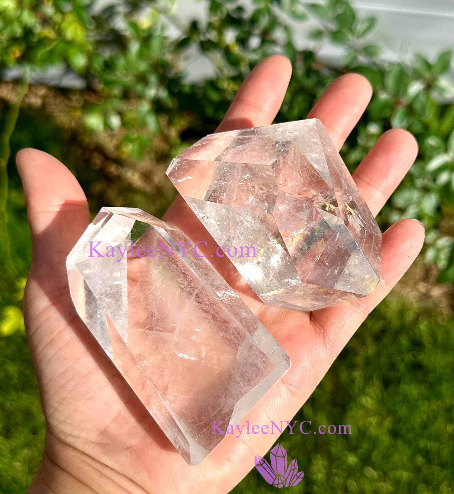 Wholesale Lot 2 lbs Natural Clear Quartz Crystal Polished Freeform Healing Energy