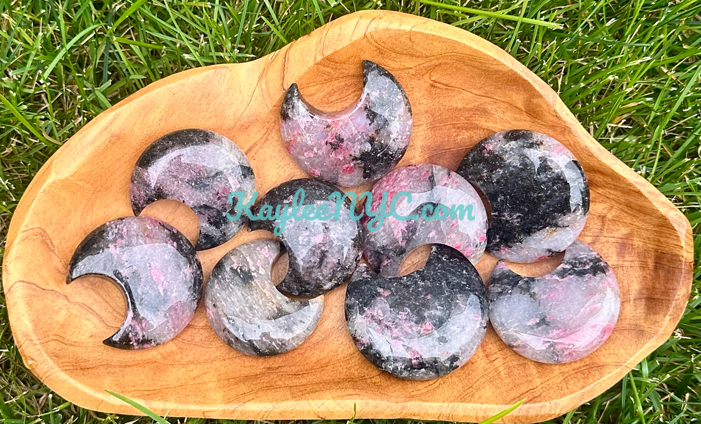 Wholesale Lot 1 lb Natural Ice Rhodonite Crystal Moon