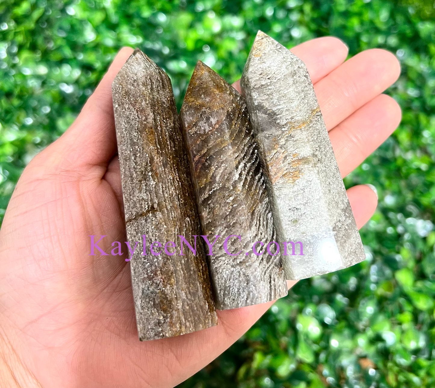 1 lb Natural Thousand Layer Phantom Quartz Obelisk Tower