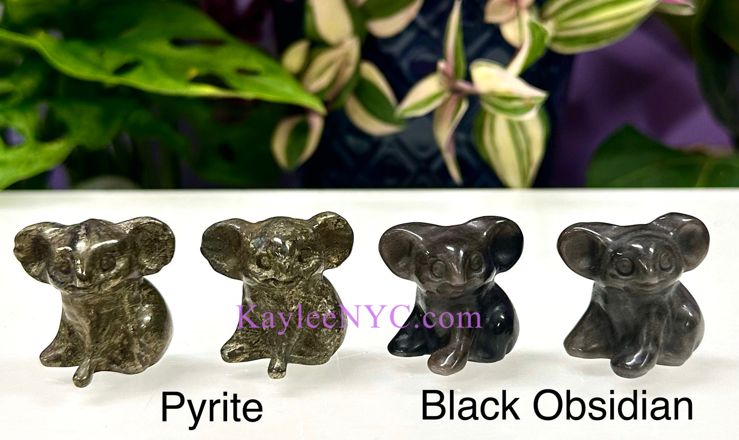 8 PCs 3cm Crystal Koala Bear