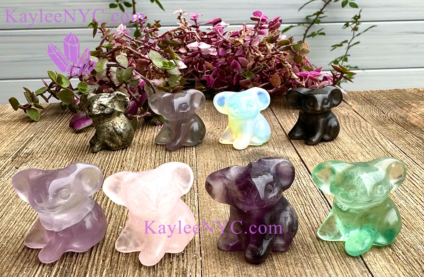 8 PCs 3cm Crystal Koala Bear