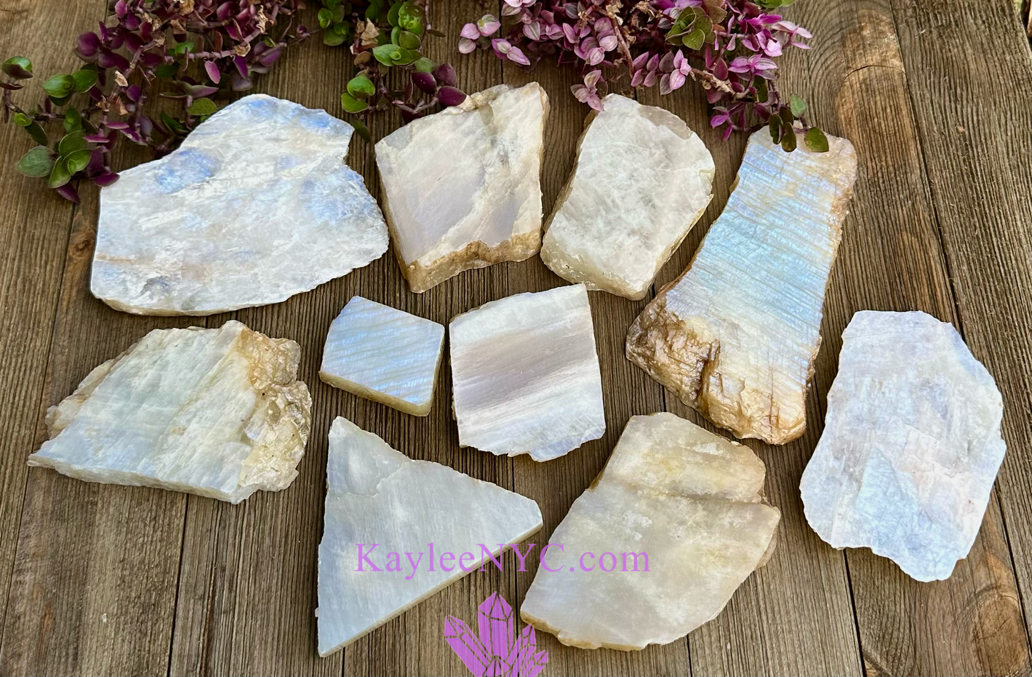 Wholesale Lot 2 lbs Natural Moonstone Slab Crystal Nice Quality