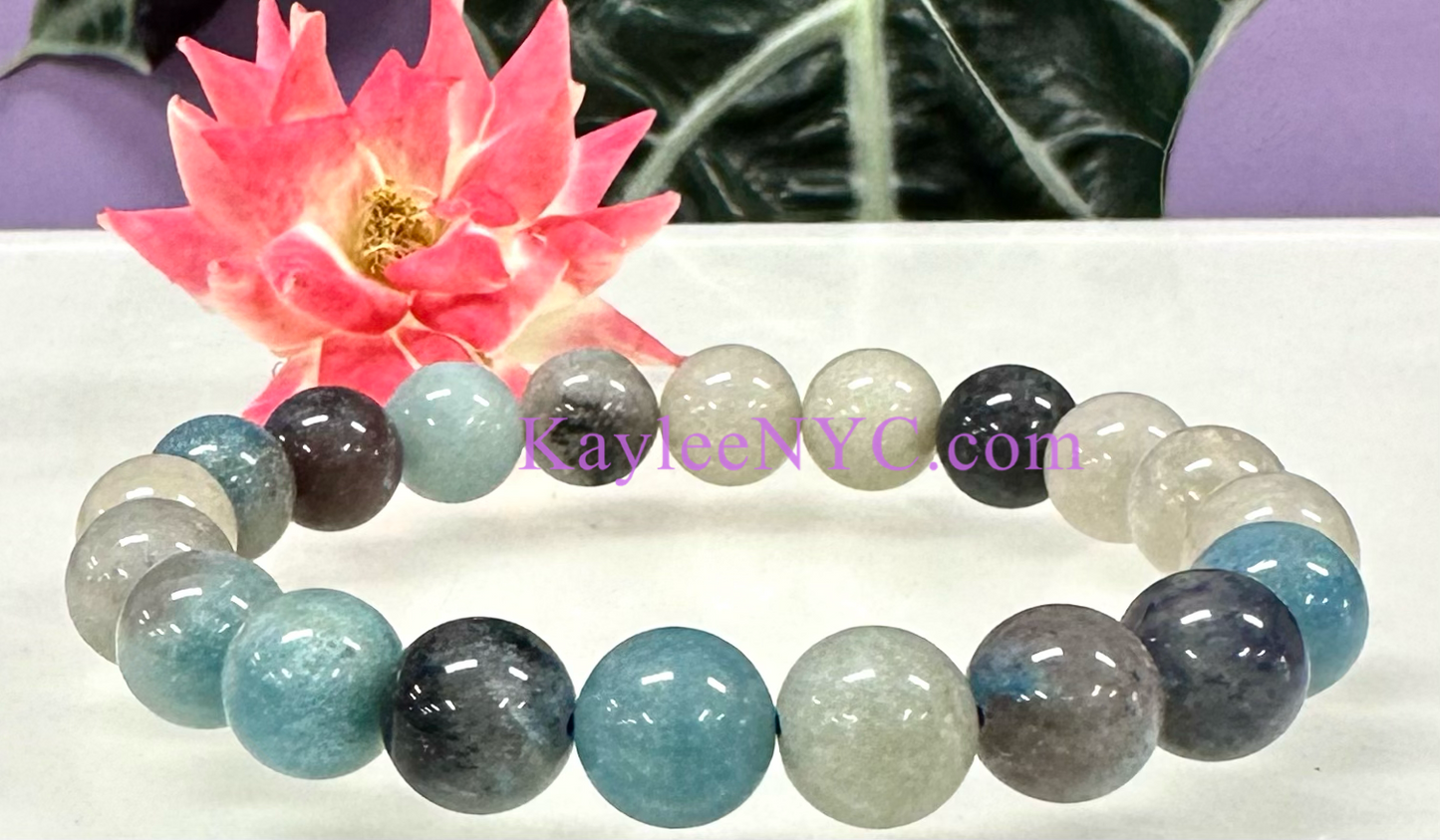 6 PCs 10mm Natural Trolleite Crystal Healing Stretch Bracelet 7.5”