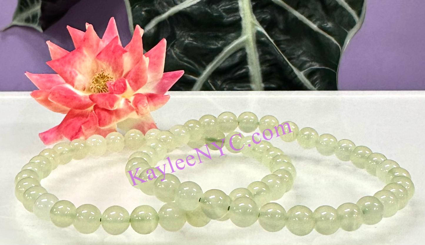 Wholesale lot 6 Pcs Natural Green Onyx 6mm 7.5” Crystal Healing Stretch Bracelet