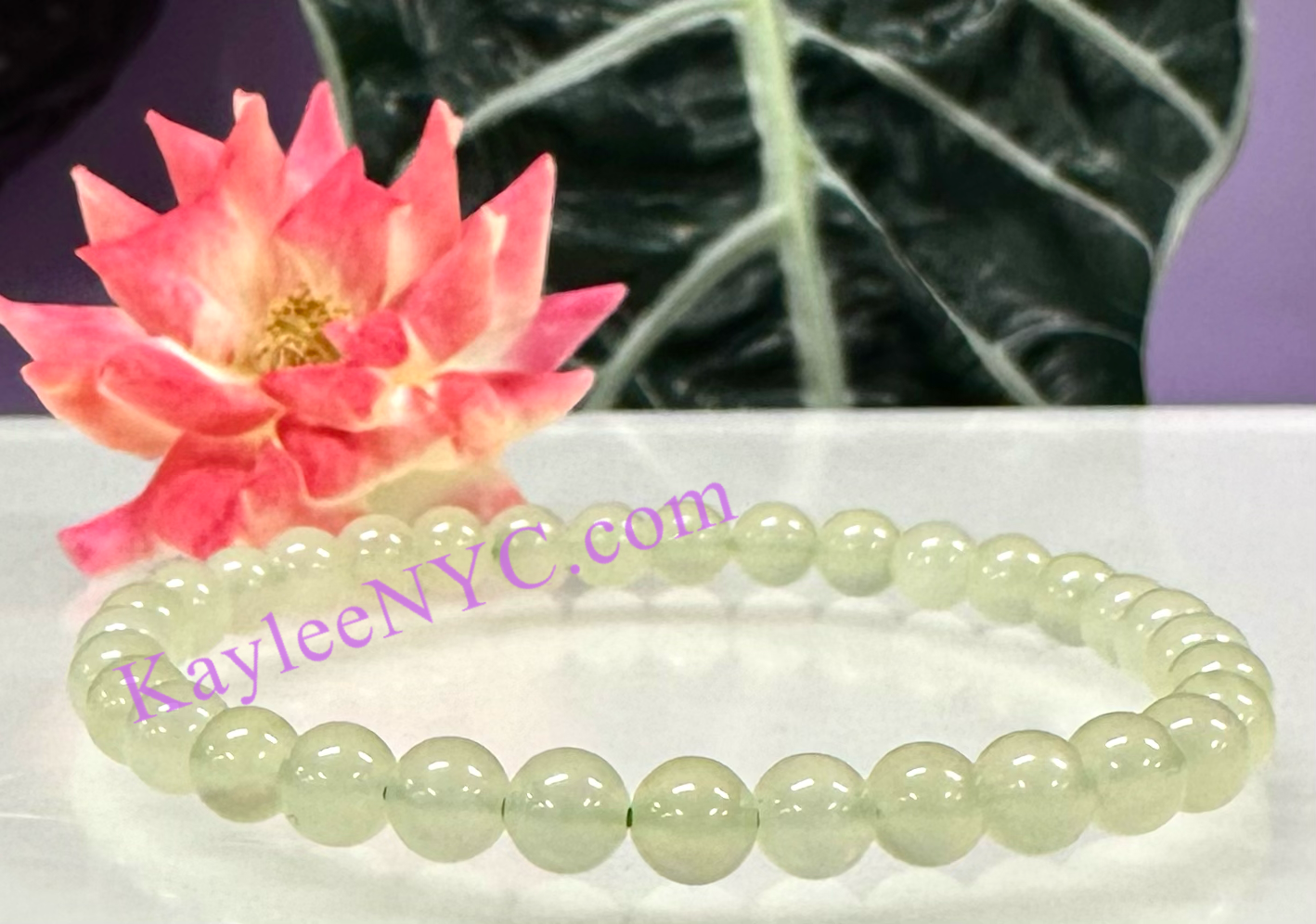 Wholesale lot 6 Pcs Natural Green Onyx 6mm 7.5” Crystal Healing Stretch Bracelet