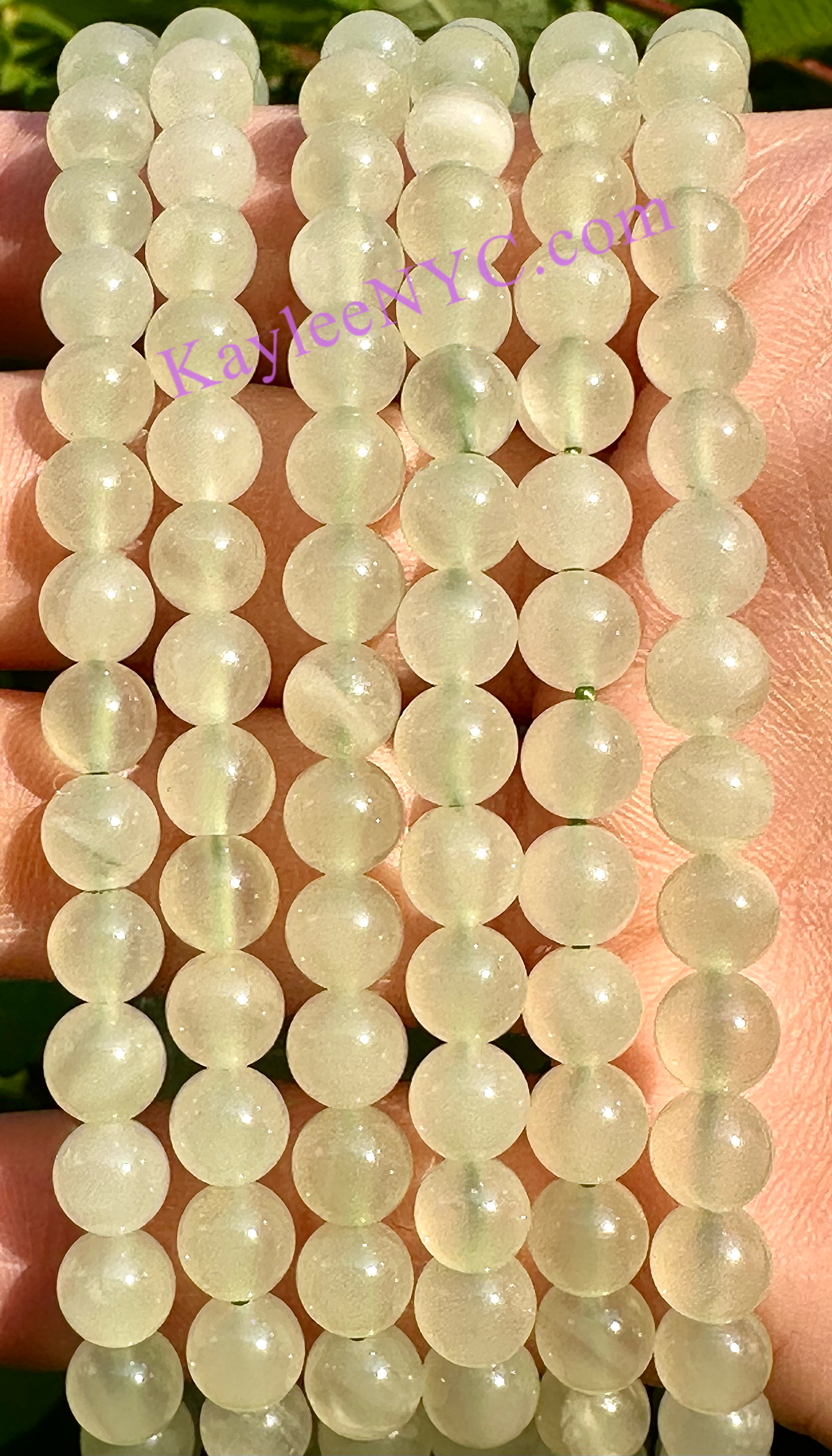 Wholesale lot 6 Pcs Natural Green Onyx 6mm 7.5” Crystal Healing Stretch Bracelet