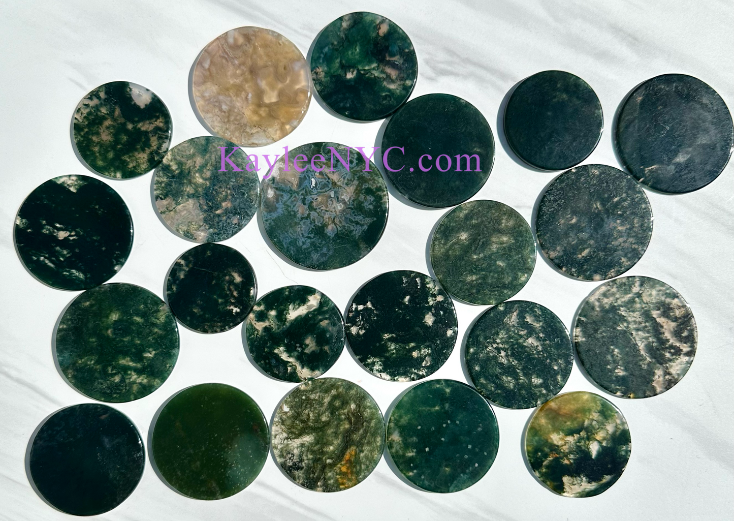 Wholesale Lot 1 lb Natural Moss Agate Slabs Crystals Healing Energy