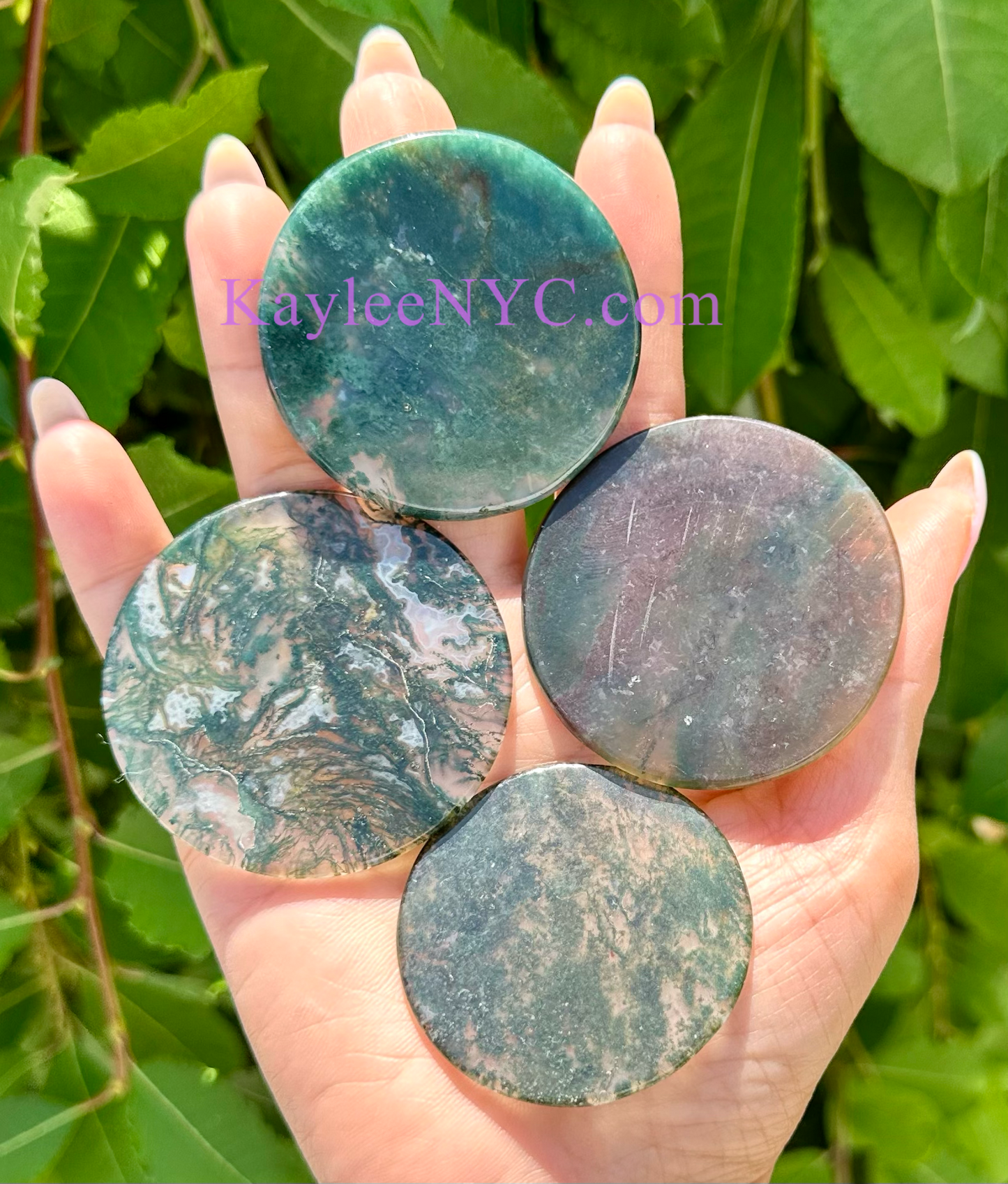 Wholesale Lot 1 lb Natural Moss Agate Slabs Crystals Healing Energy