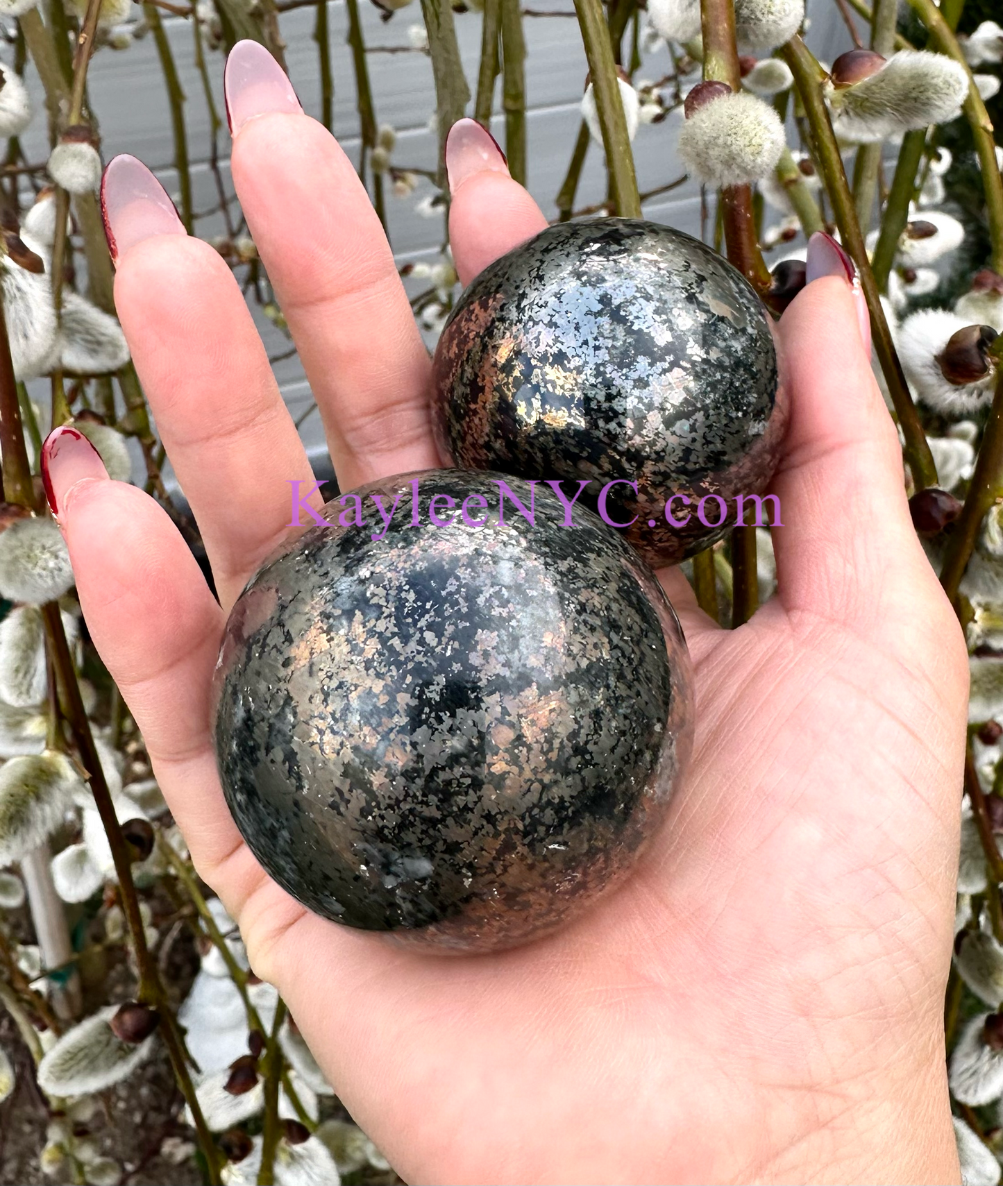 6-7 PCs Natural Black Pyrite Sphere Crystal Healing energy