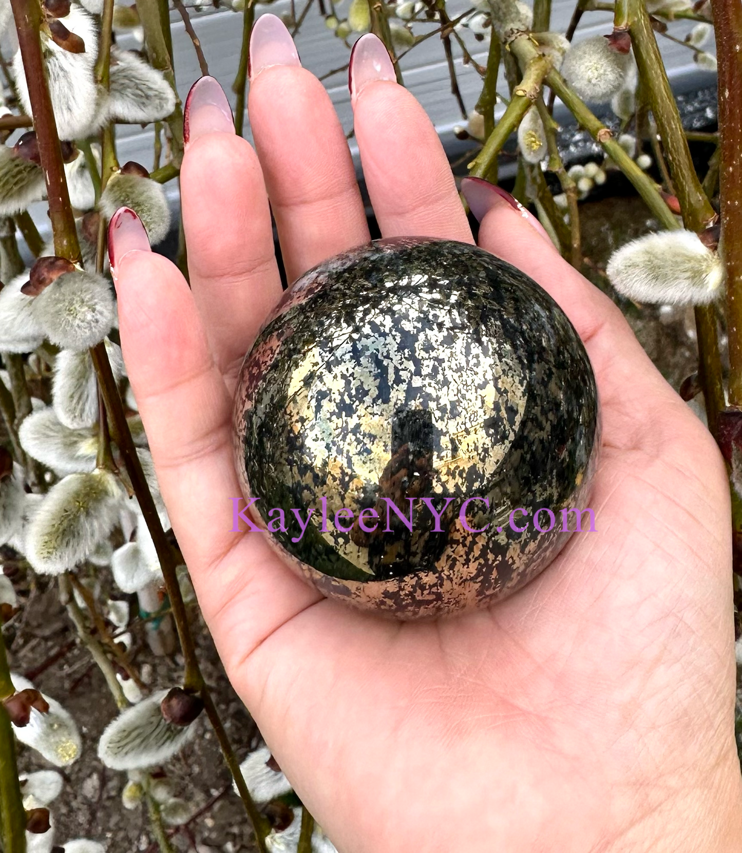 6-7 PCs Natural Black Pyrite Sphere Crystal Healing energy