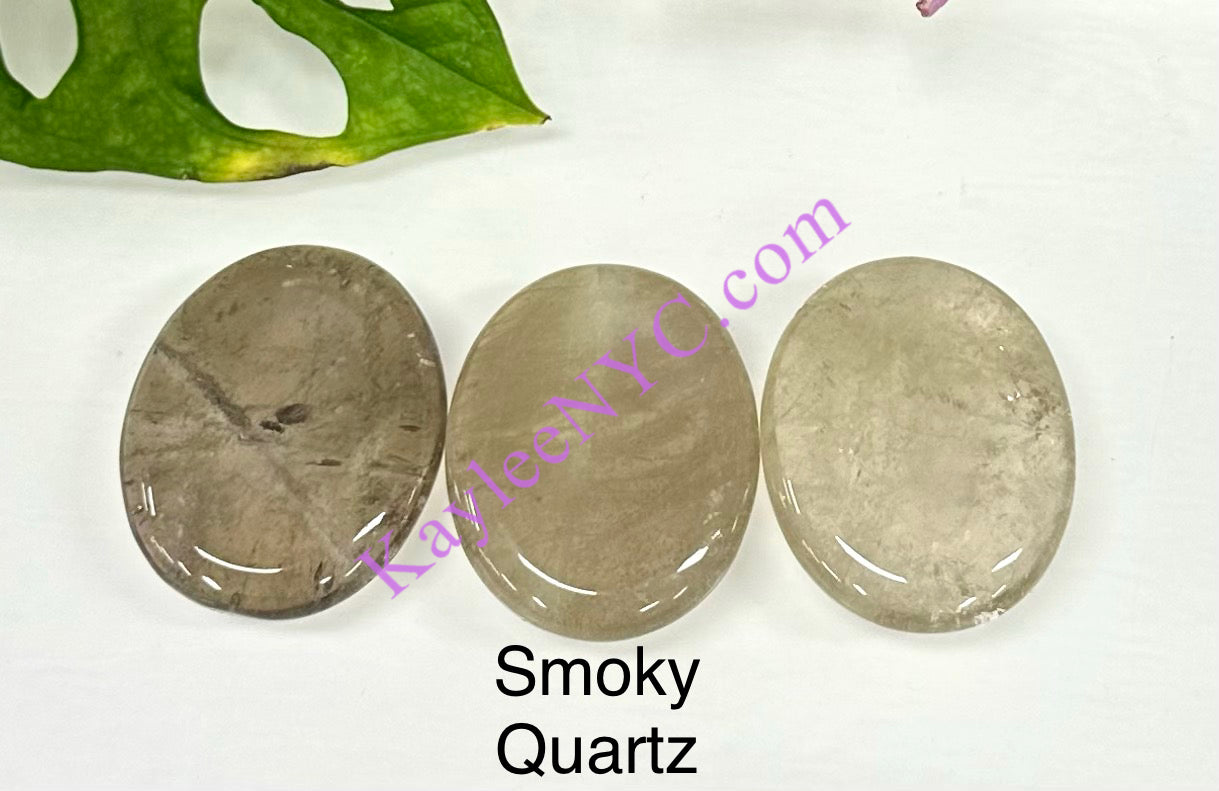 12 PCs Natural Crystal Worry Stone Healing Energy