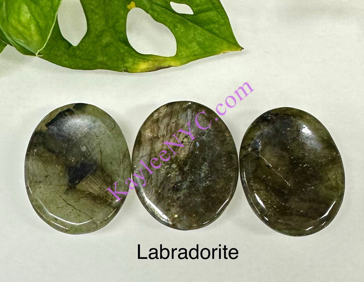 12 PCs Natural Crystal Worry Stone Healing Energy