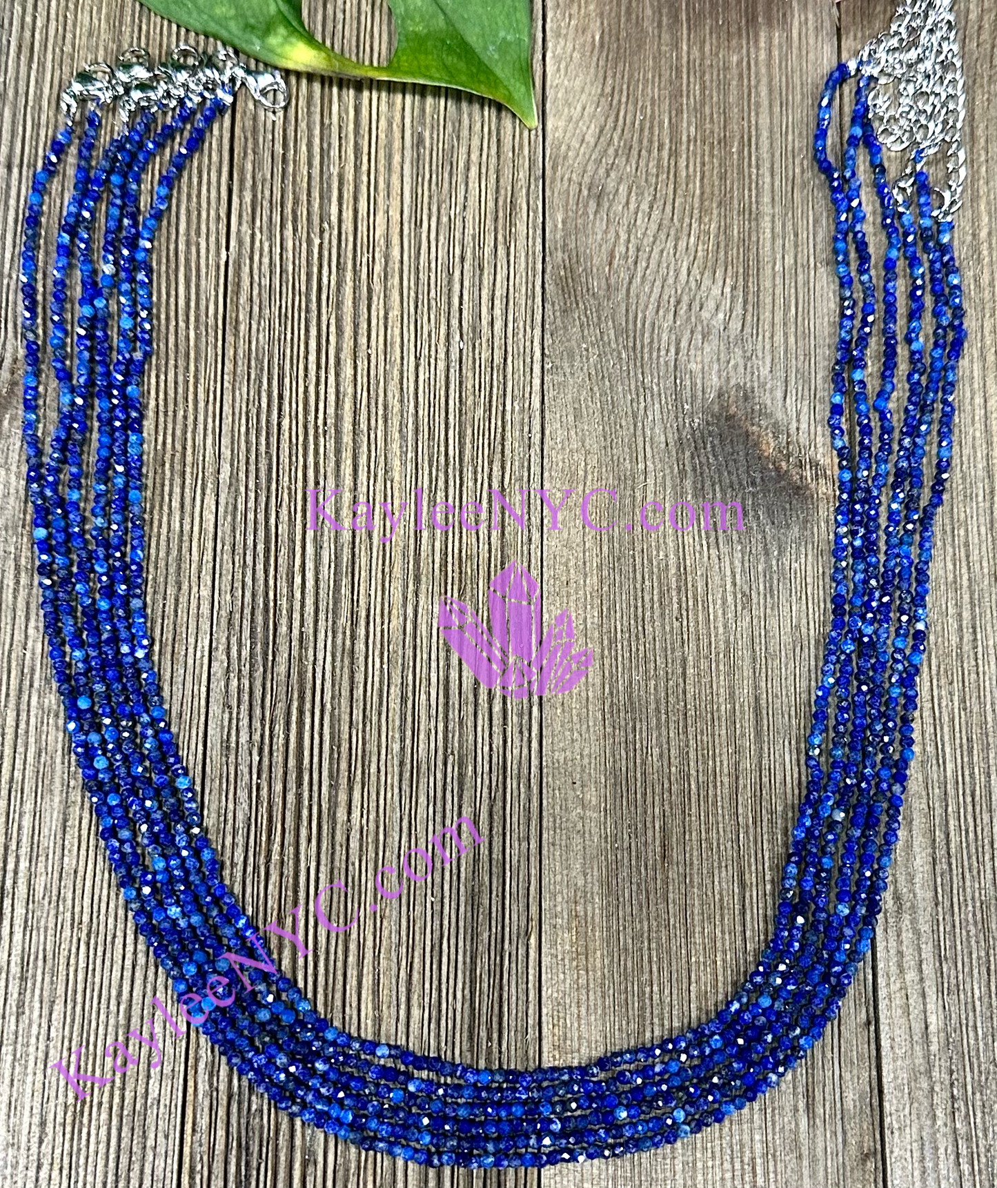 6 PCs 2mm Natural Lapis Lazuli Necklaces