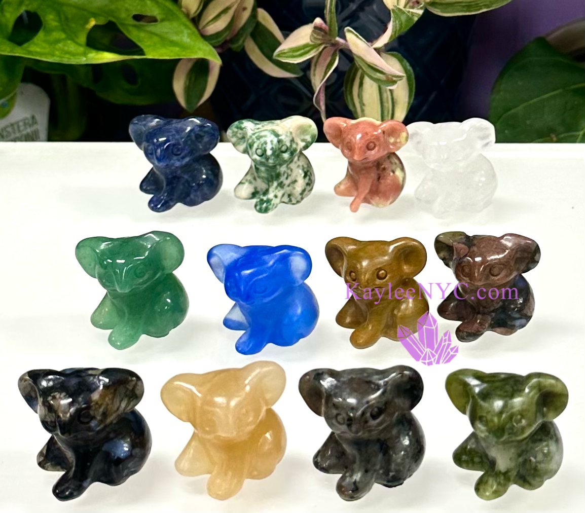 8 PCs 3cm Crystal Koala Bear